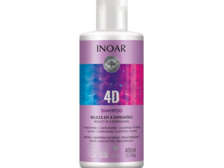 Shampoo 4D INOAR 400ml on Sale