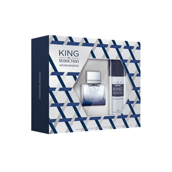 Set Antonio Banderas King Of Seduction EDT 50 + Deo 150 ML Hombre Fashion