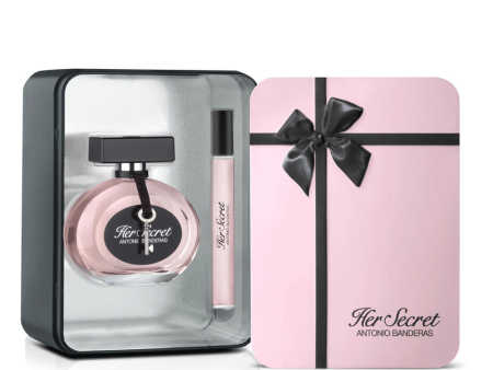 ESTUCHE HER SECRET METALLIC BOX 80ML EDT + 10ML Online Sale