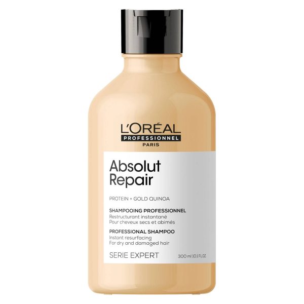 Pack Shampoo Absolut Repair Gold Quinoa 300 ML + Acondicionador Absolut Repair Gold Quinoa 200 ML + Estuche Supply